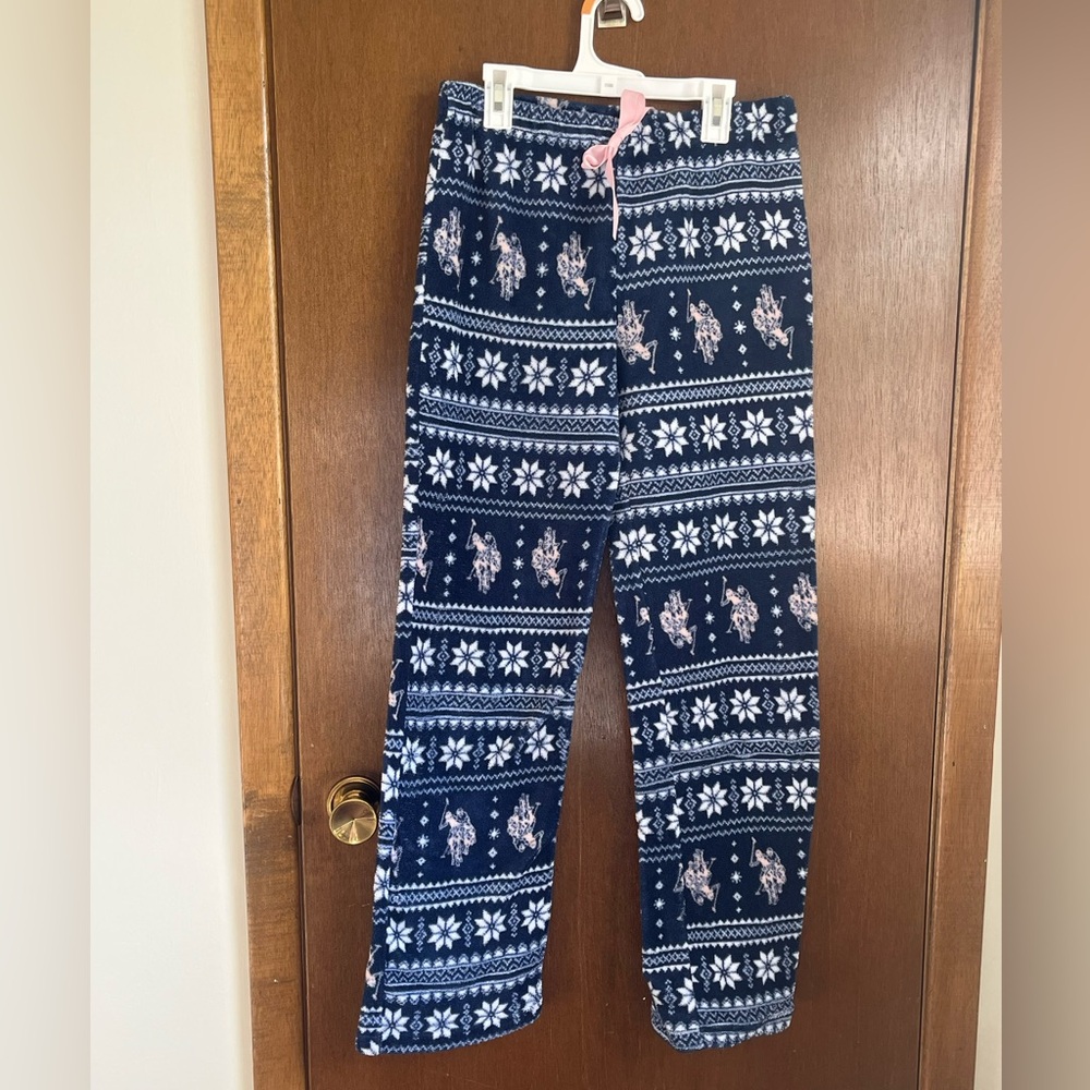U.S. Polo Assn. Blue and White Patterned Pajama Pants